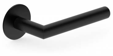 interiérová klika METAL-BUD Nova 3S, okrouhlá rozeta, černá