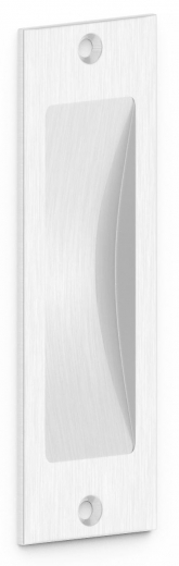 úchyt do posuvných dveří METAL-BUD ECO, obdelníkový, nikl / satina