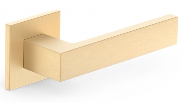 interiérová klika METAL-BUD Cube Q Slim, Premium, mosaz satynovaná
