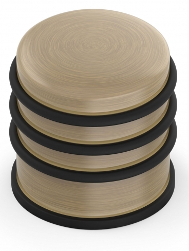 dveřní zarážka METAL-BUD volněstojící, vysoká, patina