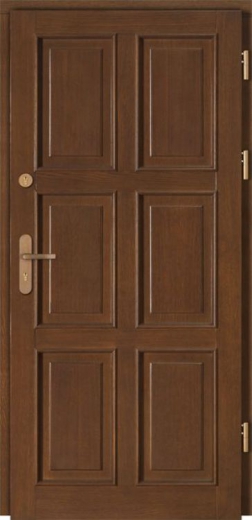 vchodové dřevěné dveře DOORSY LINCOLN plné